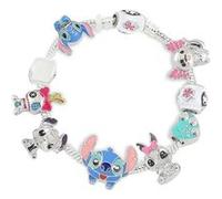 Stitch Bracelet, Stitch Bracelet à Breloques, stitch Bracelet à breloques, DIY 19cm Bracelet pour Fille, pour femme pour cadeau d'anniversaire