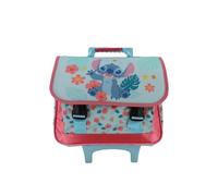 Stitch Cartable à roulettes Bleu ciel /Rose