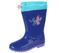 Stitch Chaussons pour enfants avec trépointe - bottes de pluie imperméables avec semelle antidérapante, bleues (Bleu, Système Taille Chaussures EU, Enfant de 2 à 5 ans, Femme, Numérique, Moyen, 29)
