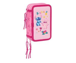 Stitch Chill - Trousse Scolaire avec 37 Outils Inclus, Trousse pour Enfant, idéale pour Les Enfants de 5 à 14 Ans, Confortable et Polyvalente, qualité et résistance, 12,5 x 5,5 x 19,5 cm, Menthe