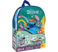 Stitch Dessin école avec sac à dos