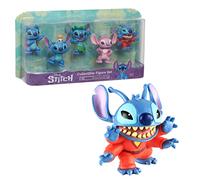 STITCH Disney, Coffret 5 Figurines, 7,5 cm, Jouets pour Enfants à partir de 3 Ans, GIOCHI PREZIOSI, TTC16
