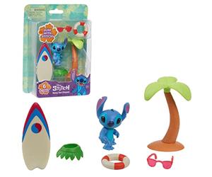 STITCH Disney, Coffret Surf, avec 1 Figurine, et Accessoires Autour du Surf, Jouets pour Enfants à partir de 3 Ans, GIOCHI PREZIOSI, TTC20