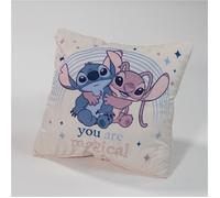 Stitch Disney, Coussin Enfant Décoratif, Range Pyjama, 35x35 cm