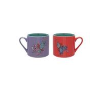 Disney - Tasses de café Stitch et Angel Christmas Tops - festives - Ensemble de 2 - Boîte en boîte