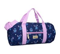 Stitch Feeling Right - Sac de sport voyage en polyester avec bandoulière et poignées - Dimensions : 45 x 22 x 22 cm - Original Disney Lilo et Stitch, bleu