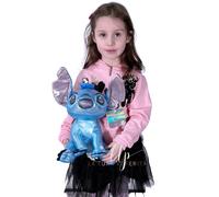 Stitch Glitter Chrome Moyen 34Cm Peluche Avec Son Disney 100Ans Lilo & Stitch