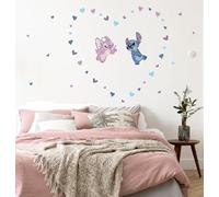 Komar – Stickers muraux – Stitch in Love (Disney) – Chambre d'enfant 50×70 cm Coloré