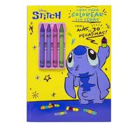 Stitch. Libro para colorear con ceras: Con pegatinas