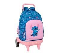 Stitch LILO - Grand Sac à Dos à roulettes, Compact évolution, Amovible, idéal pour Les Enfants de différents âges, Confortable et Polyvalent, qualité et résistance, 33 x 22 x 45 cm