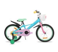 STITCH Macaron 18 Pouces Vélo d'enfant pour Filles & garçons de 4-7 Ans, vélo de Fille avec Panier & Roues stabilisatrices