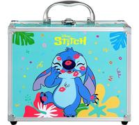 Stitch Mallette de Maquillage à Rabat | Kit de Maquillage XXL pour Enfants avec Brillant à lèvres, Fard à paupières, Vernis à Ongles, Rouge et Accessoires - Mallette de beauté avec Miroir au Design