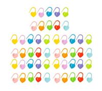Stitch Markers Heart Shape Knitting Needle Clips Plastic Crochet Pins Colorful DIY Needlework Handicrafts for Home Weaving Knitting Crochet Art 50PCS Multi Color