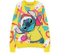 DIFUZED Pull Noël Stitch Disney, Multicolore, Taille Unique Mixte