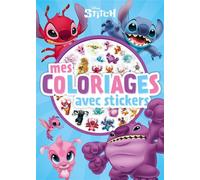 STITCH - Mes Coloriages avec stickers - Stitch et aliens - Disney - Collectif - Hachette Disney - broché - Document jeunesse