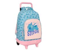 Safta Stitch Ohana 33l 33x45x22cm Wheeled Backpack Bleu Enfants