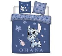 Aymax Parure de lit Double Stitch Ohana 100% coton Housse 240x220 + 2 taies 65x65