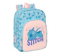 STITCH OHANA - Sac à dos pour enfant, adaptable au chariot, nettoyage facile, idéal pour les enfants de différents âges, confortable et polyvalent, qualité et résistance, 26 x 11 x 34 cm