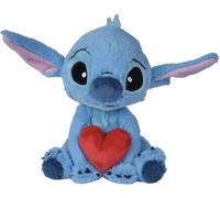 Stitch Peluche Coeur Ultra Doux Hauteur 25cm Original Officiel Disney Simba
