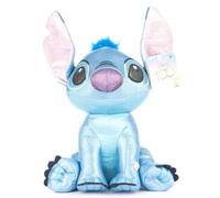 Stitch Peluche Glitter Ball avec sons - Lilo et Stitch - Couleur Bleu - Hauteur 28 cm