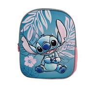 Stitch pink sac à dos préscolaire 3d. Poche latérale. Dossier rembourré.