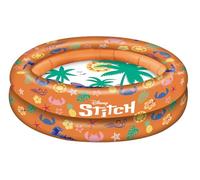 Stitch Piscine à 2 Anneaux, Taille gonflée : Environ Ø 100 cm, Fond de Piscine imprimé