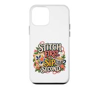 Stitch, première gorgée, deuxième Aiguille et café Coque pour iPhone 12 Mini