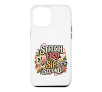 Stitch, première gorgée, deuxième Aiguille et café Coque pour iPhone 12 Pro Max