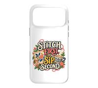Stitch, première gorgée, deuxième Aiguille et café Coque pour iPhone 17 Pro Max