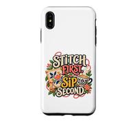 Stitch, première gorgée, deuxième Aiguille et café Coque pour iPhone XS Max