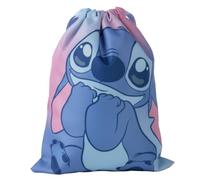 Stitch Sac à dos scolaire avec cordon de serrage pour fille Disney officiel | 100 % polyester léger · Fermeture cordon · Idéal gymnastique et goûter · Licence Disney officielle Stitch