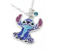Stitch - Set Boucles D'oreilles & Collier Bleu TU