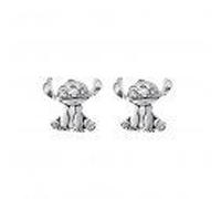 Stitch - Silver - 1 Paire De Clous D'oreilles - Laiton Plaqué Argent