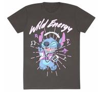 Stitch T Shirt à Manches Courtes Wild Energy Graphite Unisexe