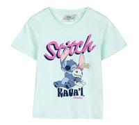 STITCH T-Shirt pour Enfant à Manches Courtes, Produit Original conçu en Espagne, Turquoise, Taille Unique Unisexe pour Enfants, Turquoise, 10 Ans