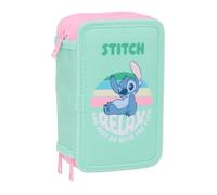 Stitch - Trousse Scolaire avec 37 Outils Inclus, Trousse pour Enfant, idéale pour Les Enfants de 5 à 14 Ans, Confortable et Polyvalente, qualité et résistance, 12,5 x 5,5 x 19,5 cm