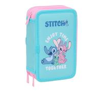 Stitch - Trousse Scolaire avec 37 Outils Inclus, Trousse pour Enfant, idéale pour Les Enfants de 5 à 14 Ans, Confortable et Polyvalente, qualité et résistance, 12,5 x 5,5 x 19,5 cm