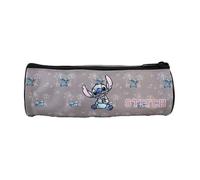 Stitch Trousse scolaire ronde Gris 1 compartiment
