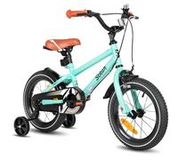STITCH Vélo Enfant 16 Pouces pour garçons et Filles de 5 à 7 Ans,Vélo Enfant 16 Pouces avec stabilisateurs, Vert
