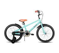 STITCH Vélo vintage de 18 pouces pour enfants de 6 à 8 ans, garçons et filles, vélo enfant de 18 pouces avec stabilisateur et support, vert