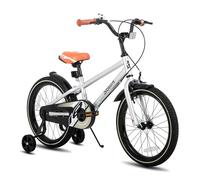 STITCH Vélo vintage de 50 cm pour enfants garçons et filles de 9 à 11 ans, vélo 20 pouces avec stabilisateur et support, argenté