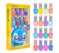 Stitch Vern à ongles à base d'eau de 16 pièces avec sèche-ongles, Vern à ongles à éplucher avec de l'eau, couleurs scintillantes et opaques, batteries AA non incluses, âges 3 +, par Townley Girl