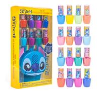 Stitch Vernis Eau 16 pcs avec Sèche-Ongles Couleurs Pailletées
