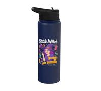 Stitch Witch Couture Magic Enthusiast Apparel Stainless Steel Insulated Water Bottle