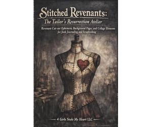 Stitched Revenants: The Tailor’s Resurrection Atelier: Revenant Cut-out ephemera, background pages, and collage elements for junk journaling and scrapbooking