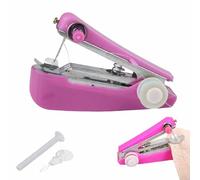 StitchPal Sewing Tool,Handheld Sewing Machine,Ortable Single Thread Machine,For Beginners,Hand SewingMachine for Clothes,Fabrics,DIY Home Travel,Easy to Use and Fast Stitch Suitable (Pink)