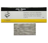 Stitchtight - Aiguilles à harnais John James Saddlers style L3912 utilisées pour le travail artisanal du cuir cousu à la main (L3912 taille 004)