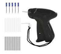 Stitchy Pistolet de fixation rapide pour vêtements avec 1000 attaches et 5 aiguilles Noir