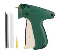 Stitchy Pistolet de fixation rapide pour vêtements, pistolet portable pour matelassage/fixation/étiquetage avec 6 aiguilles, 1 000 noires et 1 000 blanches de 5 mm (vert)
