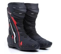 Stivali Moto TCX S-TR1 Noir Blanc Rouge, Cuir Respirant CE